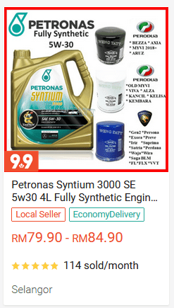 Petronas Syntium 3000 SE 5W-30 4L Fully Synthetic Engine Oil
