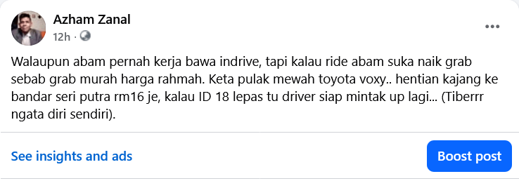 grab fare harga rahmah